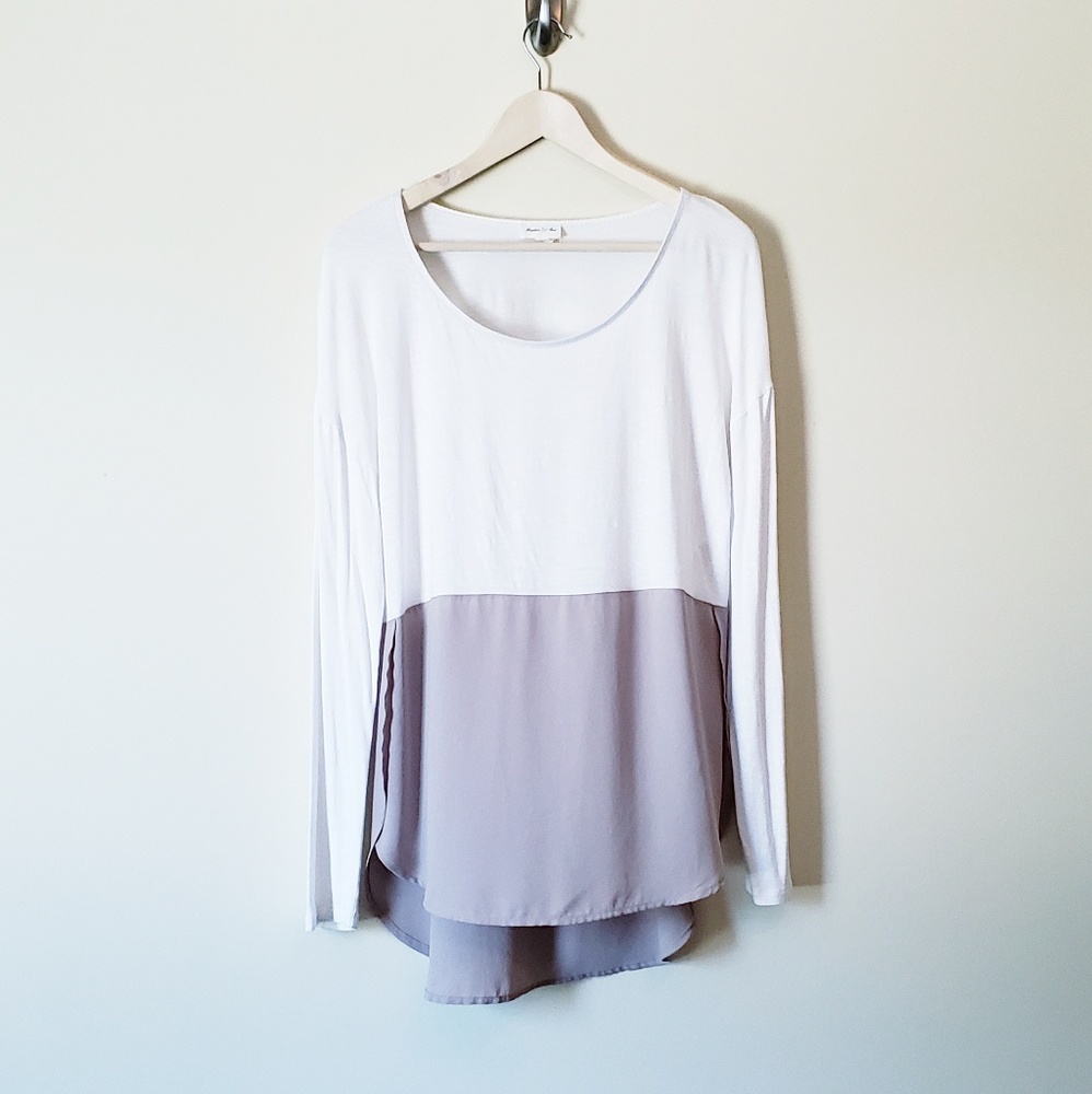 Anthropologie Meadow Rue Color Block Top